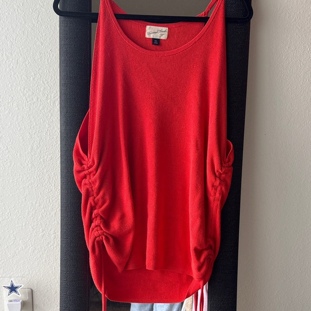 Universal thread Vibrant burnt orange Tank Top